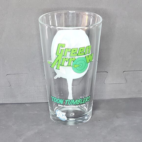 Toon Tumblers Green Arrow DC Tumbler Glass Collectible 2010s - Picture 2 of 7
